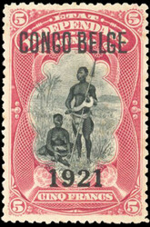 5F. red. Type II overload. Very Fine. (Estimate 245€)