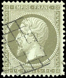 1tsp. olive-green. cancelled grille. Very Fine. RRR