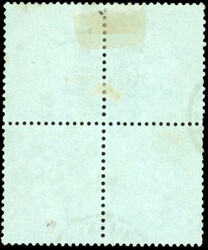 1tsp. olive-green. Block of 4. cancelled Very Fine. (Estimate 500€)