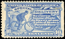 Letters by Express. 10c. blue. Default. Sc#E6. Fine. (Estimate 400€)