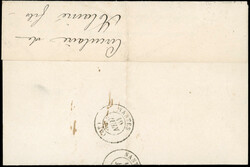 1c. olive-green cancelled on circular stamped with the Post mark of ...