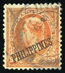 50c. orange-red. cancelled Fine. (Estimate 300€)