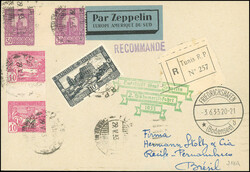 Airmail. Zeppelin LZ 127. 2nd Crossing of the South Atlantic in 1933. ...