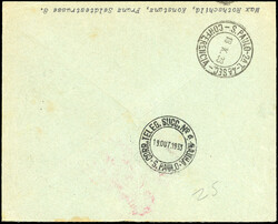 Airmail. Zeppelin LZ 127. Crossing CHICAGO. cancelled from KONSTANZ ...