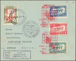 Poste Aérienne. Zeppelin LZ 127. 5ième Traversée de l'Atlantique ...