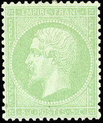 5c. pale green or blue. Very good centering. SuperFine. (Estimate ...