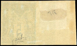 5c. green. Imperforate. Imperforatees margins. Sheet margin. ...