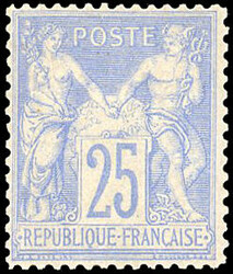 25c. Overseas. Clear nuance. Good centering. SuperFine. R. (Estimate ...