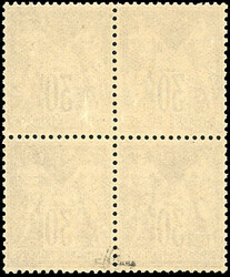 30c. light brown. Block of 4. Excellent centering. SuperFine. ...