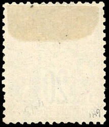 20c. blue. Type I. Not issued. Very fresh. The rarest classic stamp ...