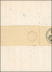 BaImperforatee of 5 of the 5c. green + 40c. Seat cancelled on ...