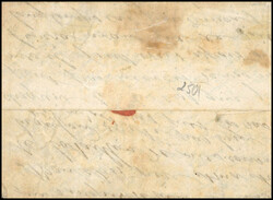 LE DAGUERRE. Printed form ''FRENCH REPUBLIC'' stamped with the Post ...