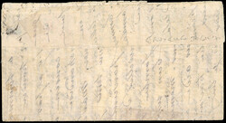 20c. Lauré (Paire) + (3 x 20c. Lauré rajoutés) cancelled on lettre ...