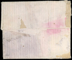 Timbres absent suite à immersion. Lettre à destination de PARIS par ...