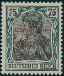 1920, Germania mit rotem Probeaufdruck, 75 Pfg., ...