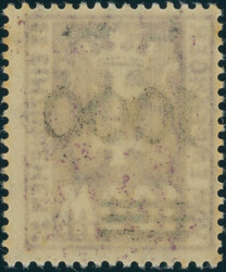 1923, Porto, 1000 a. 100 Mk., dunkel(violett)purpur, Aufdruck matt, ...