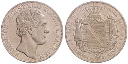 Friedrich August II., 1836-1854, Doppeltaler, 1851 F, AKS 94, Jaeger ...