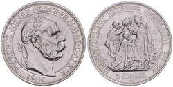 Franz Joseph I., 1848-1916, 5 Korona, 1907, 40jähriges ...