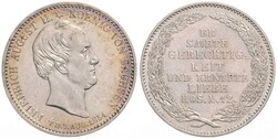 Friedrich August II., 1836-1854, 1/3 Taler, auf den Tod des Königs, ...