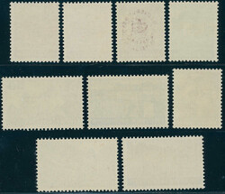 1934, Freimarken mit Aufdruck "Regierungs-Dienstsache", 9 W. kpl., 20 ...