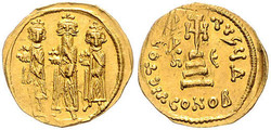 10.60.100: Ancient Coins - Byzantine Empire - Heraclius, 610 - 641