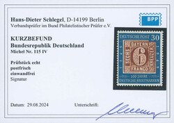 1949, 100 Jahre deutsche Briefmarken, 30 Pfg., mit gutem ...