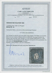 1850, 1 Sch., lebhaftpreußischblau, allseits sehr gut bis ...