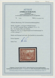 1947, Leipziger Frühjahrsmesse, 24+26 Pfg., rötlichbraun, ...