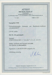 1920, Freimarke, 2,50 Mk., bräunlichlila, sauber echt und ...