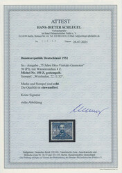 1952, Otto-Motor, 30 Pfg., schwarzultramarin, bei dieser Marke sehr ...