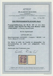 1954, Propagandafälschung der KgU, Fünfjahrplan 6 Pfg., ...