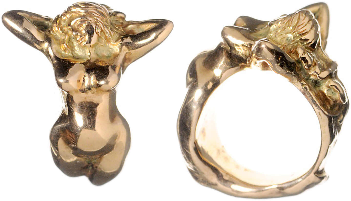 HERRENRING, mit geschwungenem, liegendem weiblichen Akt, schwere ...