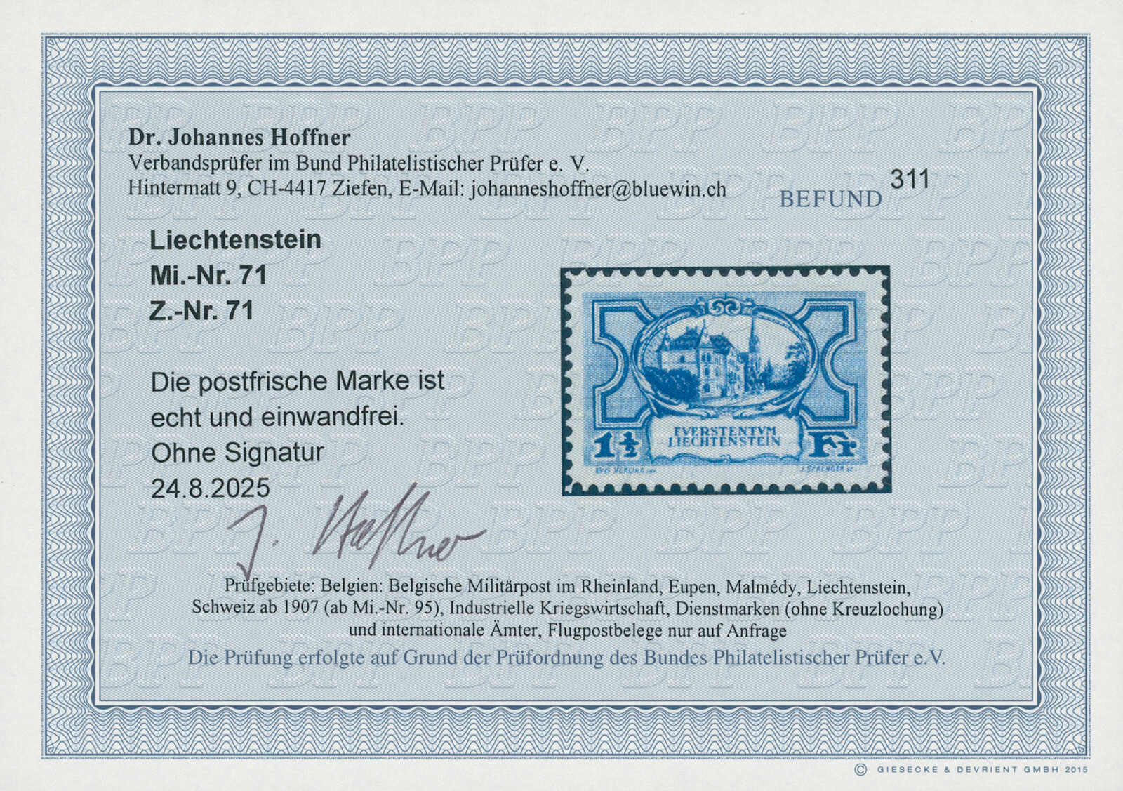 Image 1 for lot number 705 for HBA 86th Auction