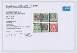 1924/1927, Freimarken Winzer und Schloss, 6 W. kpl., tadellos ...