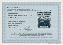 1930, Freimarke Landschaften, 50 Rp., braunschwarz, gezähnt L 11 1/2 ...