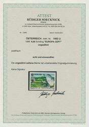 1988, Europa, 6 Sch., mehrfarbig, breitrandig ungezähnt, tadellos ...