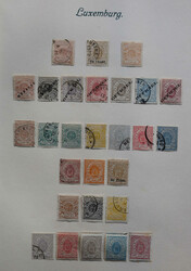 1852/1907, Klassik-Sammlung Luxemburg gestempelt (teilweise auch * ...