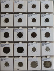 DÄNEMARK, umfangreiche Münzsammlung in 6 dicken Bänden, jede ...