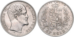Frederik VII., 1848-1863, Speciesdaler 1849 VS, Kopenhagen, Büste ...