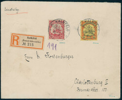 185: Colonies allemandes en Afrique de l’ouest du Sud - Cancellations and seals