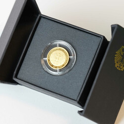 50 Euro, Gold, Lutherrose, 2017 F (Stuttgart), in Kapsel und in ...
