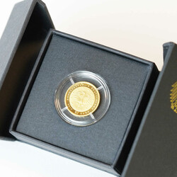 50 Euro, Gold, Lutherrose, 2017 F (Stuttgart), in Kapsel und in ...