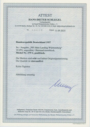 1957, 500 Jahre Landtag Württemberg, 10 Pfg., ...