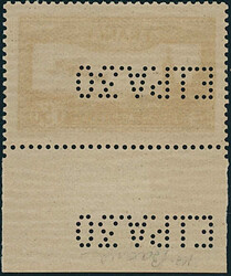 1930, Flugpost, 1,50 Fr., ultramarin, mit kopfstehender Durchlochung ...