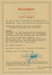 1920, Flugpostmarke ohne Frankaturkraft, First Aerial Post England ...