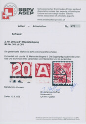 1936, Freimarke Landschaften, 20 C., rot, geriffeltes Papier, Type I, ...