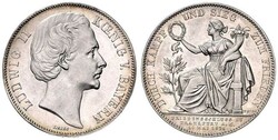Ludwig II., 1864-1886, Siegestaler, 1871, AKS 188, Jaeger 110, ...