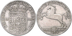 Rudolf August und Anton Ulrich, 1685-1704, 2/3 Taler 1699 HCH, ...