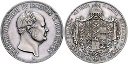 Friedrich Wilhelm IV., 1840-1861, Doppeltaler, 1855 A, AKS 70, Jaeger ...