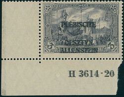 1920, Deutsches Reich mit doppeltem Aufdruck, 3 Mk., ...